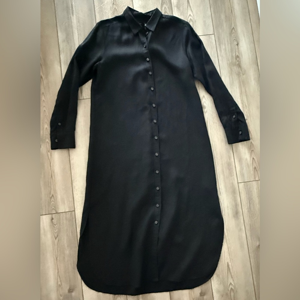 J crew linen shirt dress